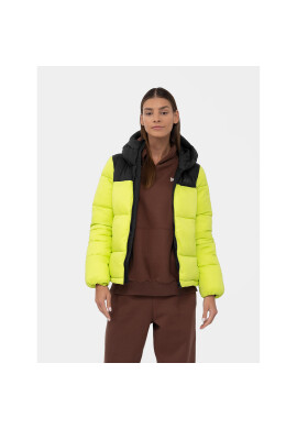 4F Пухено яке AW23TDJAF230 Зелен Regular Fit - Pepit.bg