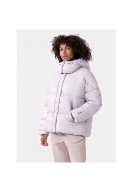 4F Пухено яке AW23TDJAF231 Виолетов Regular Fit - Pepit.bg