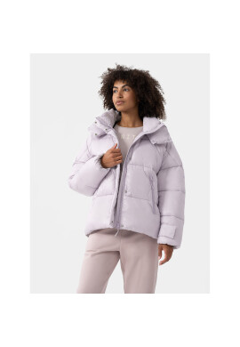4F Пухено яке AW23TDJAF231 Виолетов Regular Fit - Pepit.bg