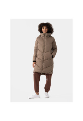 4F Пухено яке AW23TDJAF235 Кафяв Regular Fit - Pepit.bg