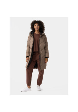 4F Пухено яке AW23TDJAF235 Кафяв Regular Fit - Pepit.bg