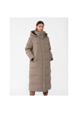 4F Пухено яке AW23TDJAF237 Кафяв Regular Fit - Pepit.bg