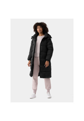 4F Пухено яке AW23TDJAF238 Черен Regular Fit - Pepit.bg