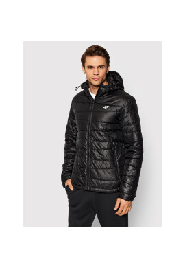 4F Пухено яке H4Z21-KUMP005 Черен Regular Fit - Pepit.bg