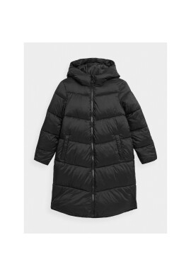 4F Пухено яке JAW23TDJAF268 Черен Regular Fit - Pepit.bg