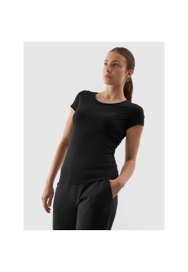 4F Тишърт AW23TTSHF0906 Черен Slim Fit - Pepit.bg