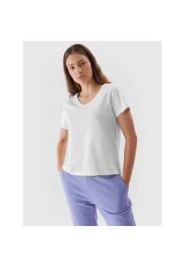 4F Тишърт AW23TTSHF0908 Бял Regular Fit - Pepit.bg