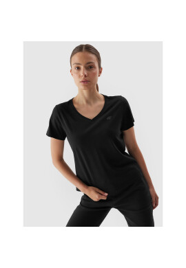 4F Тишърт AW23TTSHF0908 Черен Regular Fit - Pepit.bg