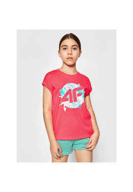 4F Тишърт HJL21-JTSD012 Розов Regular Fit - Pepit.bg