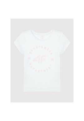 4F Тишърт HJL22-JTSD003 Бял Regular Fit - Pepit.bg