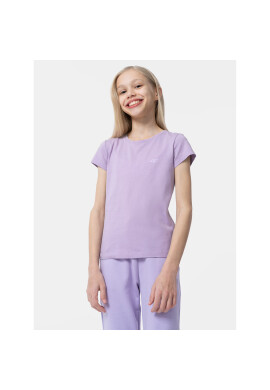 4F Тишърт JAW23TTSHF0816 Виолетов Regular Fit - Pepit.bg