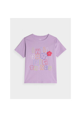 4F Тишърт JAW23TTSHF0821 Виолетов Regular Fit - Pepit.bg