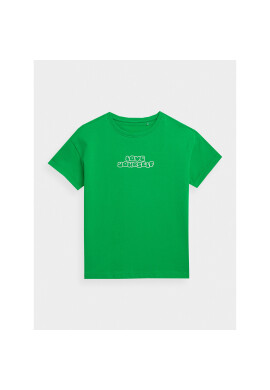 4F Тишърт JAW23TTSHF0825 Зелен Regular Fit - Pepit.bg