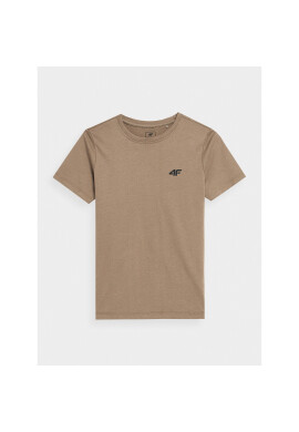 4F Тишърт JAW23TTSHM0795 Бежов Regular Fit - Pepit.bg