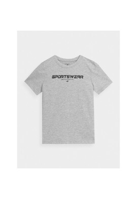 4F Тишърт JAW23TTSHM0797 Сив Regular Fit - Pepit.bg
