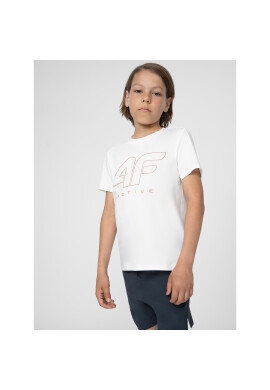 4F Тишърт JSS23TFTSM166 Бял Regular Fit - Pepit.bg