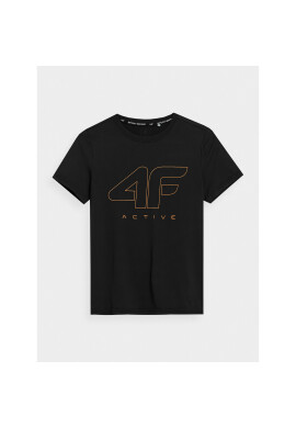4F Тишърт JSS23TFTSM166 Черен Regular Fit - Pepit.bg