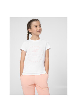 4F Тишърт JSS23TTSHF280 Бял Regular Fit - Pepit.bg