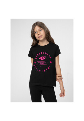 4F Тишърт JSS23TTSHF280 Черен Regular Fit - Pepit.bg
