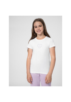 4F Тишърт JSS23TTSHF384 Бял Regular Fit - Pepit.bg