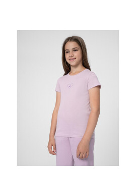 4F Тишърт JSS23TTSHF384 Виолетов Regular Fit - Pepit.bg