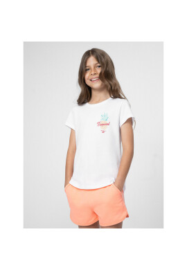 4F Тишърт JSS23TTSHF399 Бял Regular Fit - Pepit.bg