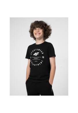 4F Тишърт JSS23TTSHM294 Черен Regular Fit - Pepit.bg