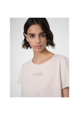 4F Тишърт SS23TTSHF333 Бежов Regular Fit - Pepit.bg