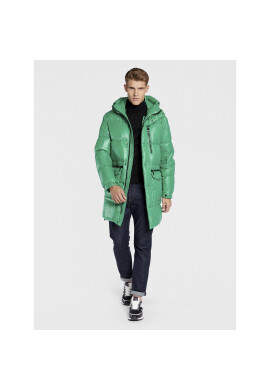 Add Пухено яке 6AM774 Зелен Regular Fit - Pepit.bg
