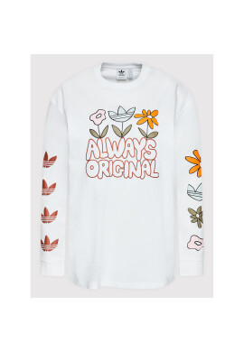 adidas Блуза Always Original Graphic HF2013 Бял Relaxed Fit - Pepit.bg