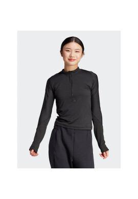 adidas Блуза HZ2866 Черен Fitted Fit - Pepit.bg