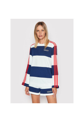 adidas Блуза Striped Ls HL6581 Бял Regular Fit - Pepit.bg