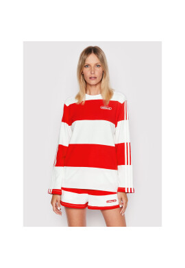 adidas Блуза Striped Ls HL6582 Бял Regular Fit - Pepit.bg