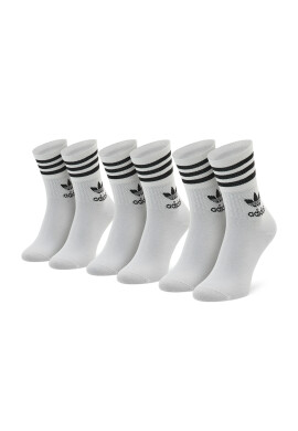 adidas Комплект 3 чифта дълги чорапи мъжки Mid Cut Crew GD3575 Бял - Pepit.bg