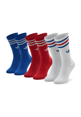 adidas Комплект 3 чифта дълги чорапи мъжки Solid Crew HL6766 Цветен - Pepit.bg