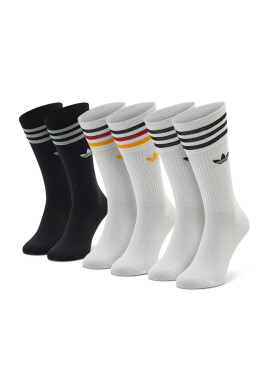 adidas Комплект 3 чифта дълги чорапи мъжки Solid Crew HM2740 Цветен - Pepit.bg