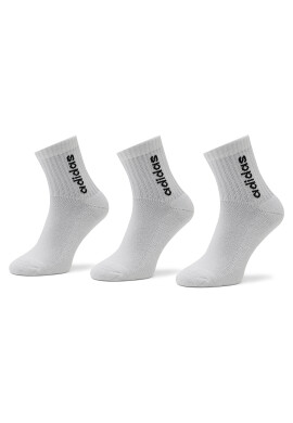 adidas Комплект 3 чифта дълги чорапи мъжки HT3439 Бял - Pepit.bg
