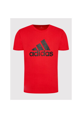 adidas Тишърт Brush HE4796 Червен Regular Fit - Pepit.bg