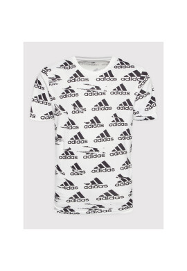 adidas Тишърт Essentials Brandlove Single HE1786 Бял Regular Fit - Pepit.bg