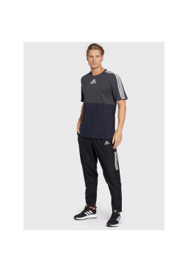 adidas Тишърт Essentials Colorblock HK2881 Сив Regular Fit - Pepit.bg