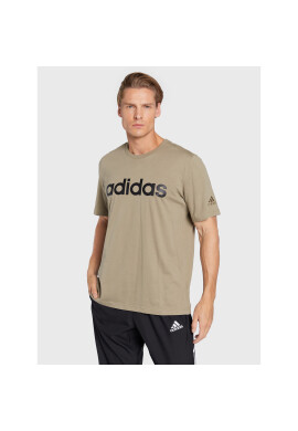 adidas Тишърт Essentials Embroidered Linear Logo HC4962 Зелен Regular Fit - Pepit.bg