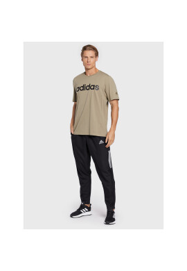adidas Тишърт Essentials Embroidered Linear Logo HC4962 Зелен Regular Fit - Pepit.bg