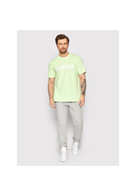 adidas Performance Тишърт Essentials Embroidered Linear Logo HE1825 Зелен Regular Fit - Pepit.bg