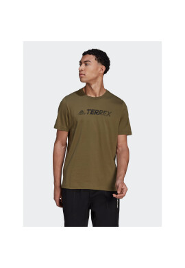 adidas Тишърт Terrex Classic Logo HF3283 Зелен Regular Fit - Pepit.bg