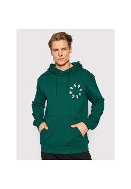 adidas Суитшърт adicolor Spinner HC4491 Зелен Regular Fit - Pepit.bg