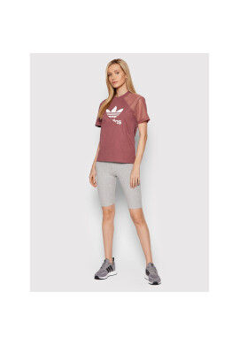 adidas Тишърт adicolor Split Trefoil HC7044 Розов Regular Fit - Pepit.bg