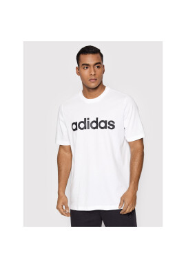 adidas Тишърт Essentials Embroidered Linear Logo GL0058 Бял Regular Fit - Pepit.bg