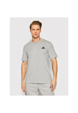 adidas Тишърт Essentials Embroidered Small Logo GK9641 Сив Regular Fit - Pepit.bg