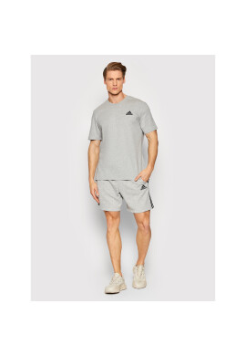 adidas Тишърт Essentials Embroidered Small Logo GK9641 Сив Regular Fit - Pepit.bg