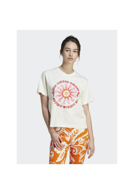adidas Тишърт FARM Rio Graphic IM2391 Бял Regular Fit - Pepit.bg